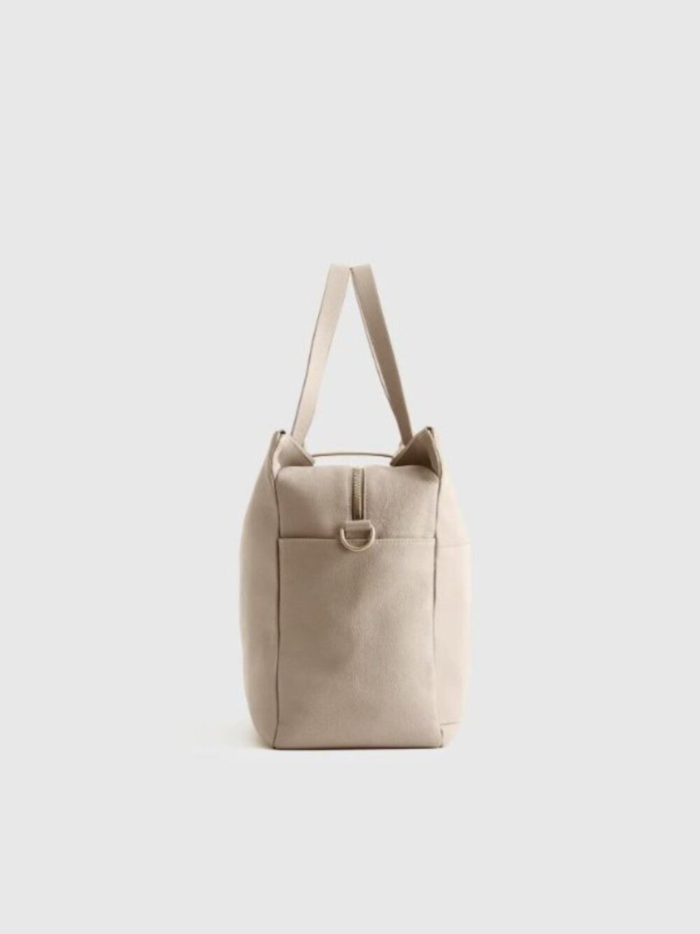 Quince Italian Leather Triple Compartment Weekender in Taupe NWOT - Picture 5 of 9
